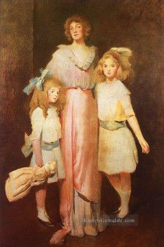  Kinder Malerei - Frau Daniels mit zwei Kindern John White Alexander